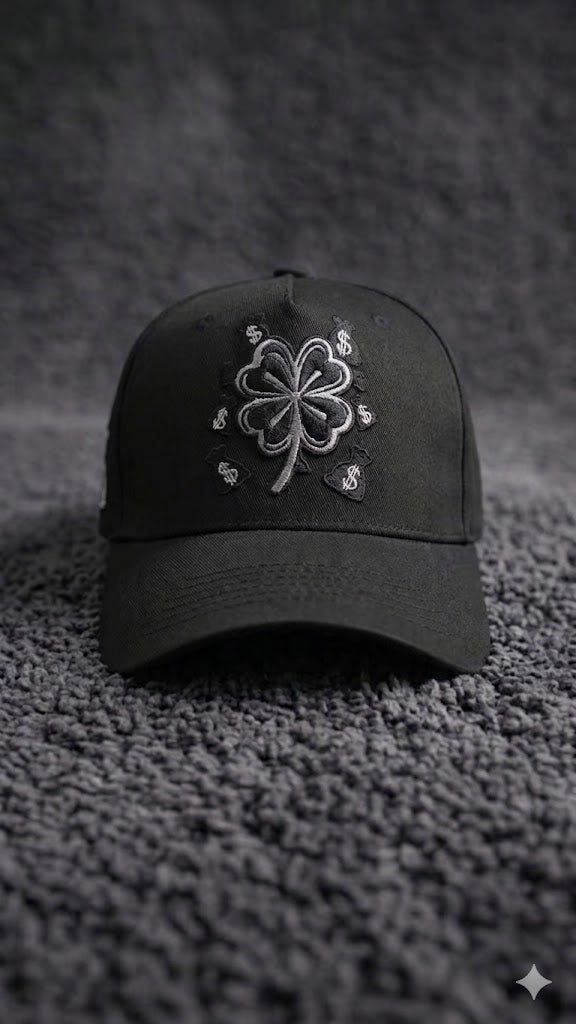 Hustle & Luck" Premium Black Snapback
