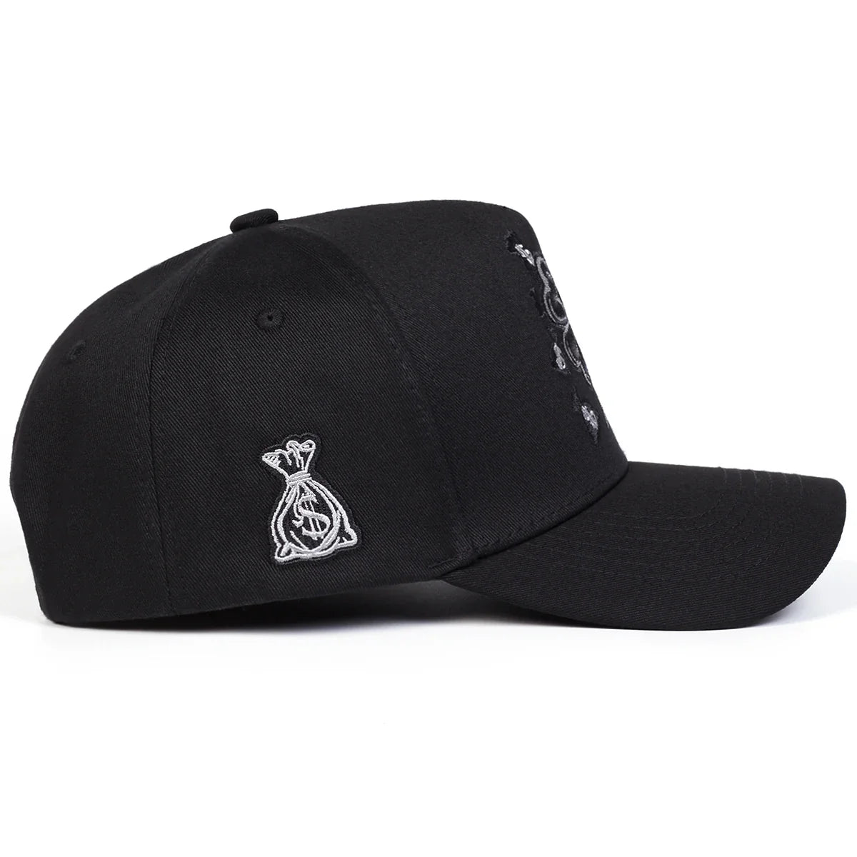 Hustle & Luck" Premium Black Snapback
