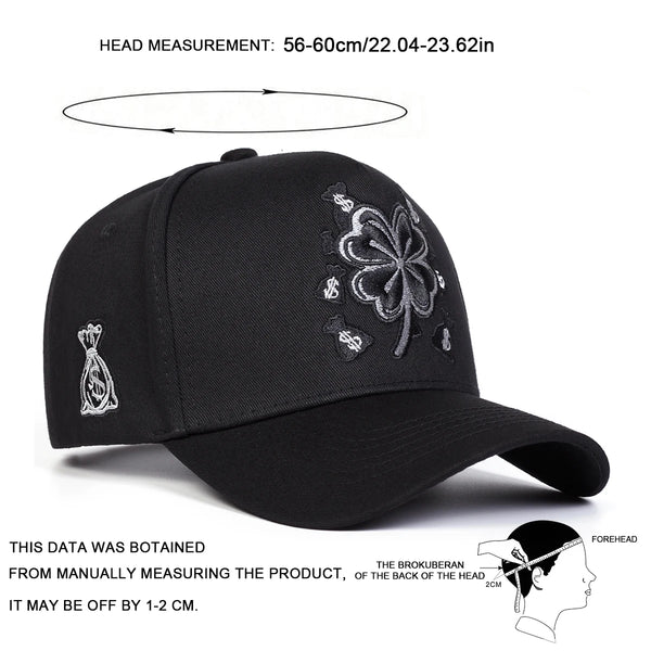 Hustle & Luck Premium Black Snapback