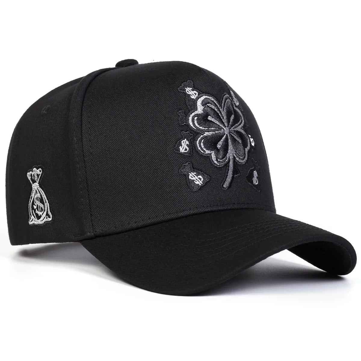 Hustle & Luck" Premium Black Snapback