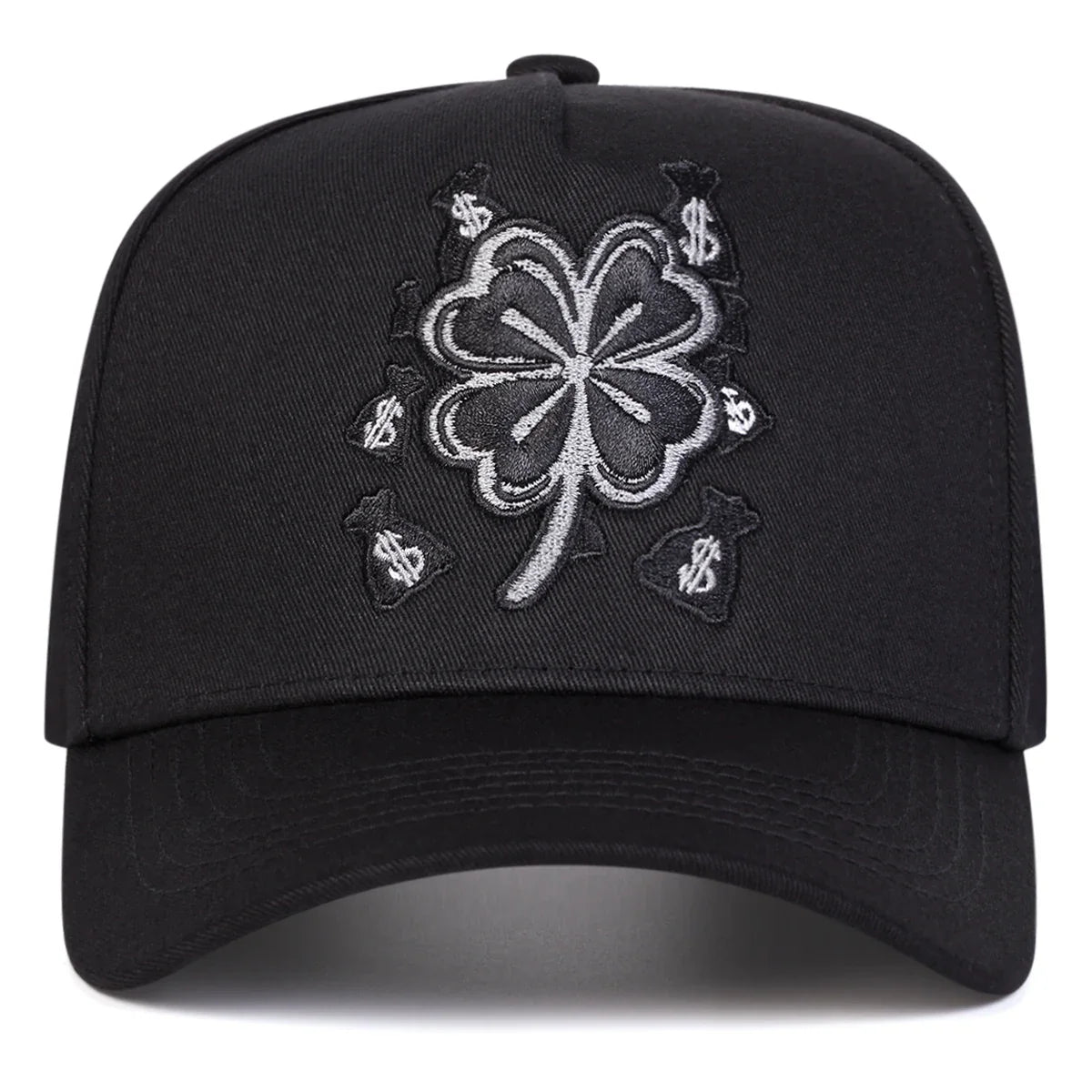 Hustle & Luck" Premium Black Snapback